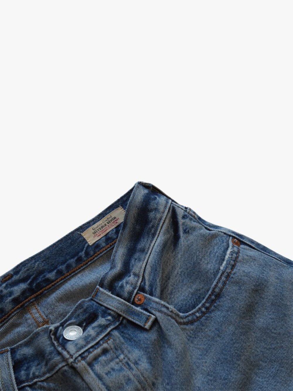 LEVI'S | 100% COTTON "501 90S" SELVEDGE DENIM VINTAGE STYLE IN PIECE OF HISTORY - Picture 4 of 6